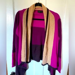 Cashmere shawl cardigan